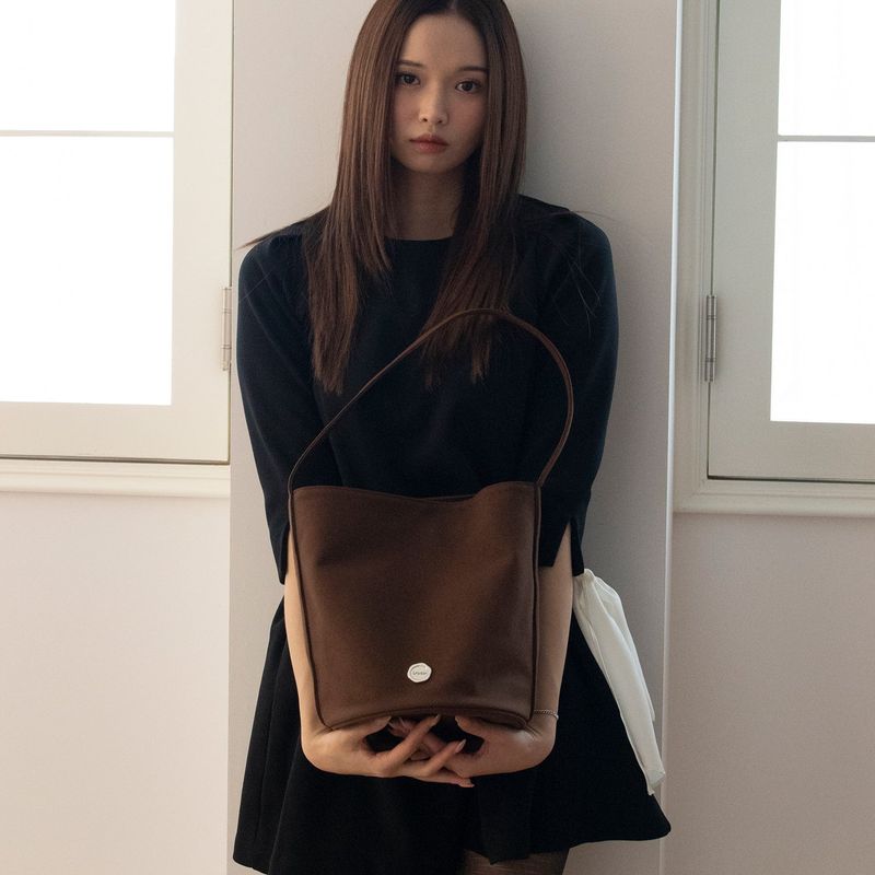 shopper suede bag_brown