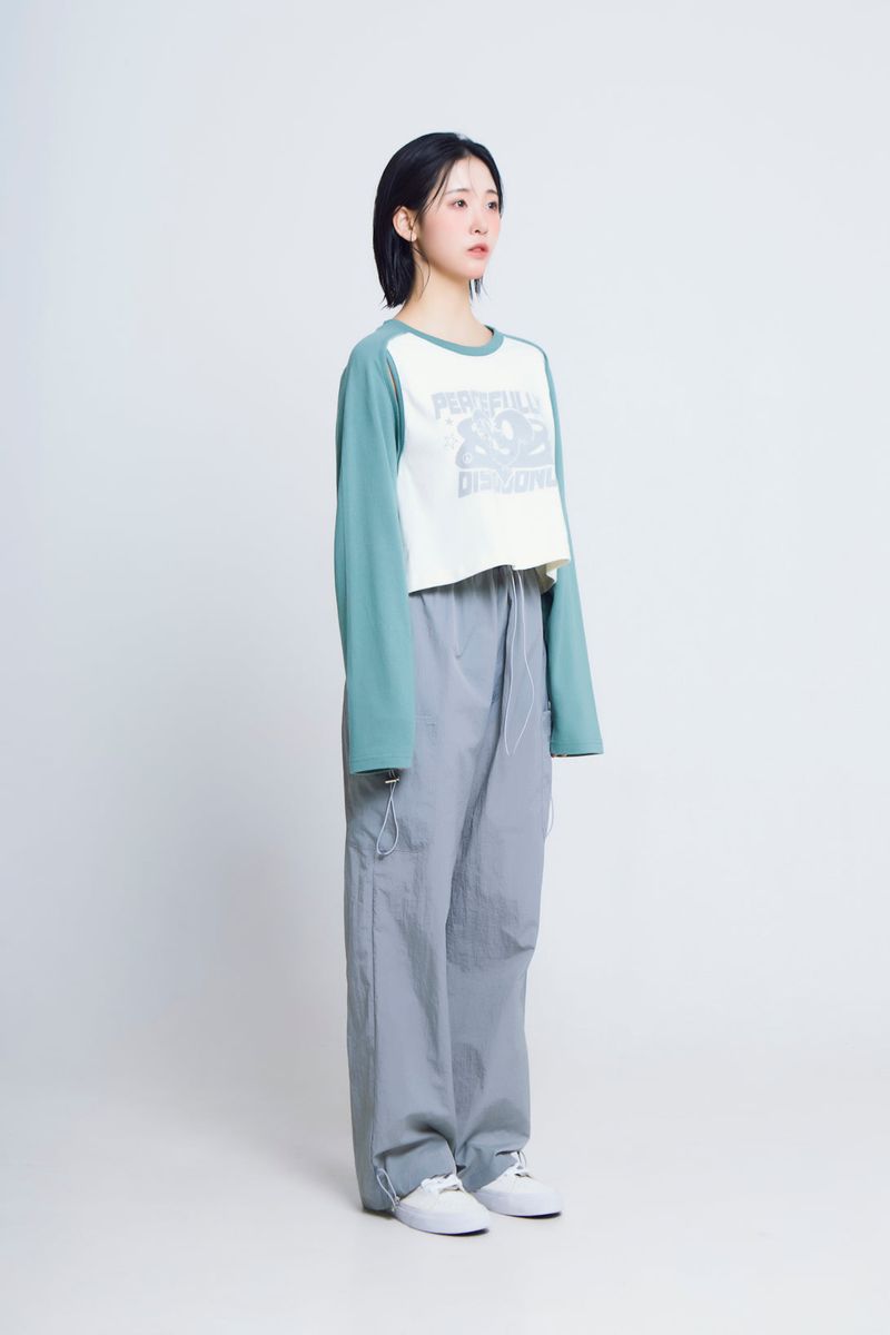 string cargo track pants_gray