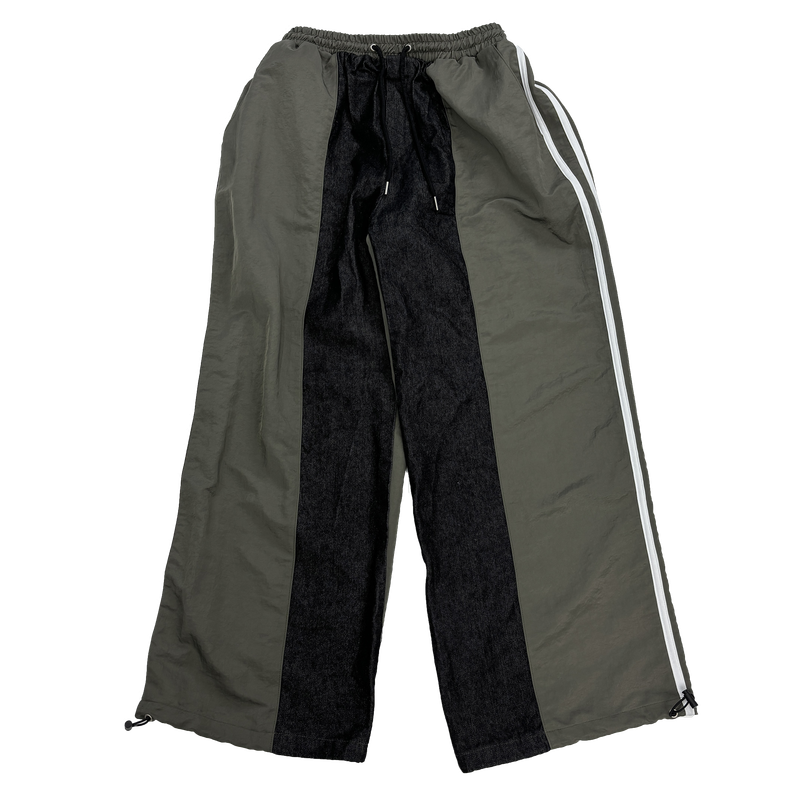Washa denim mix pants