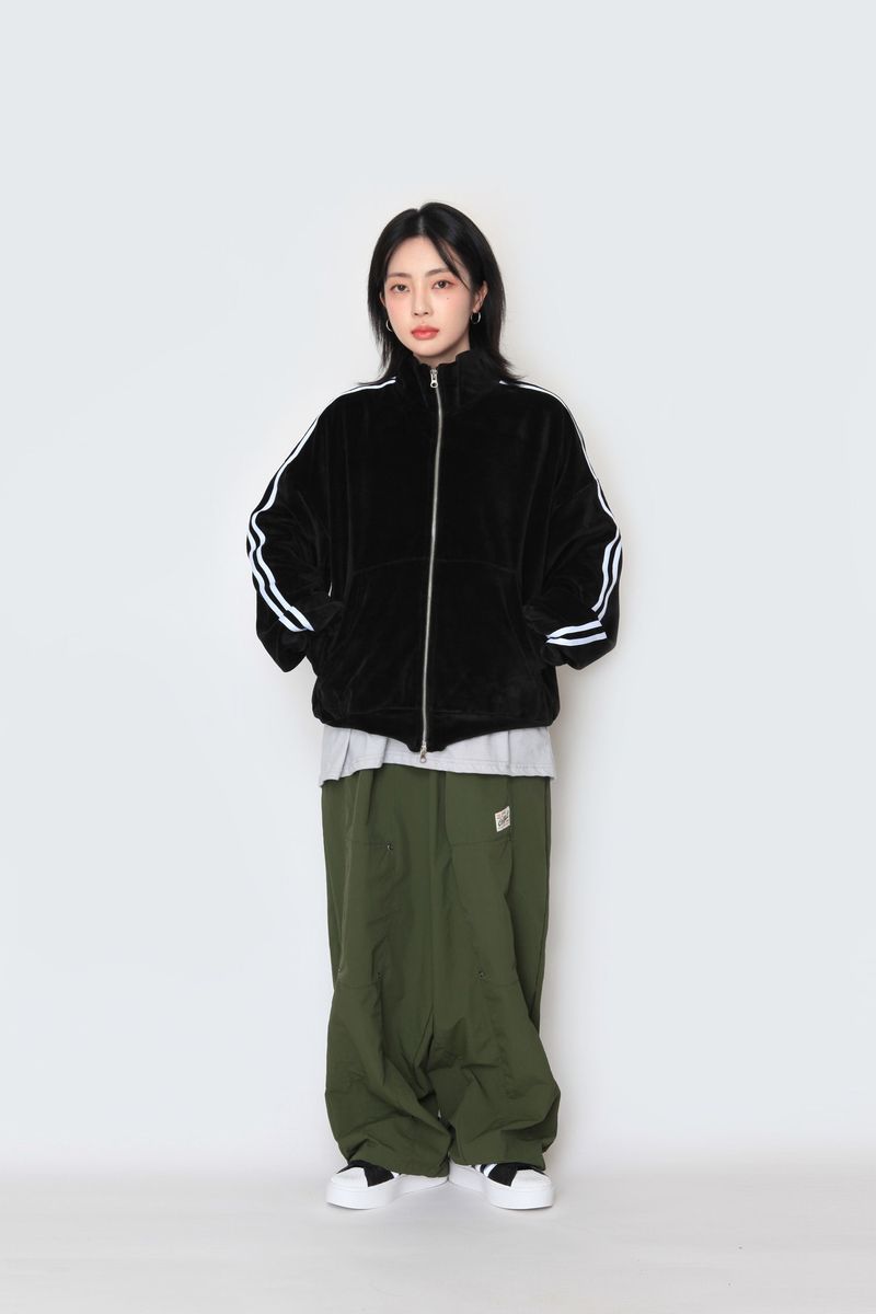 eyelet string nylon pants