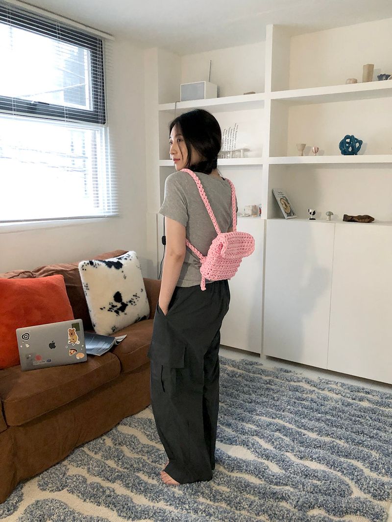 chunky backpack (pink)