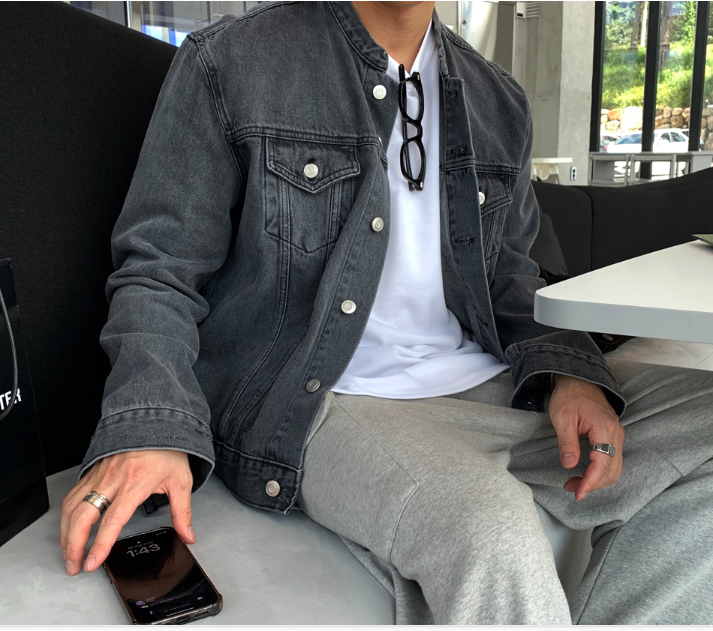 First Semi-Over China Denim Jacket