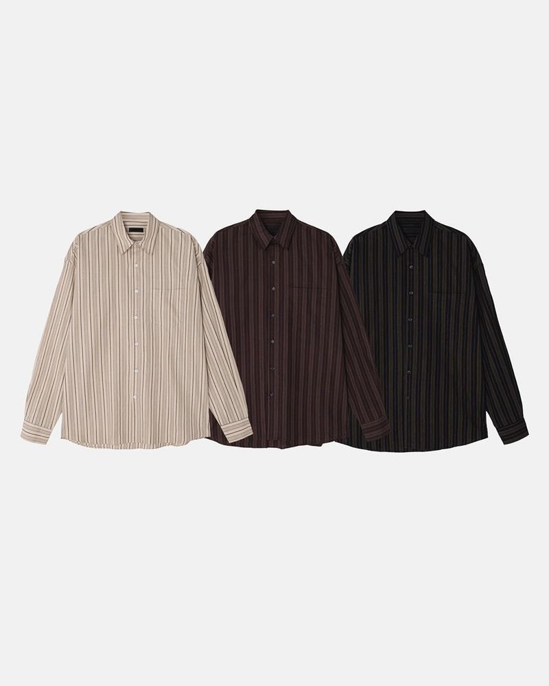 Linear Stripe Over Shirt