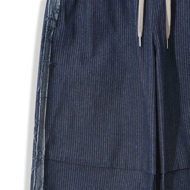 City line stripe denim pants -2C