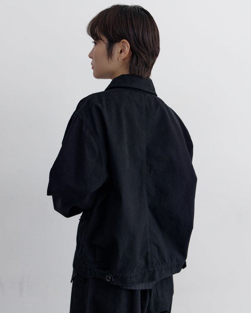 Vintage Washed Cotton Work Jacket