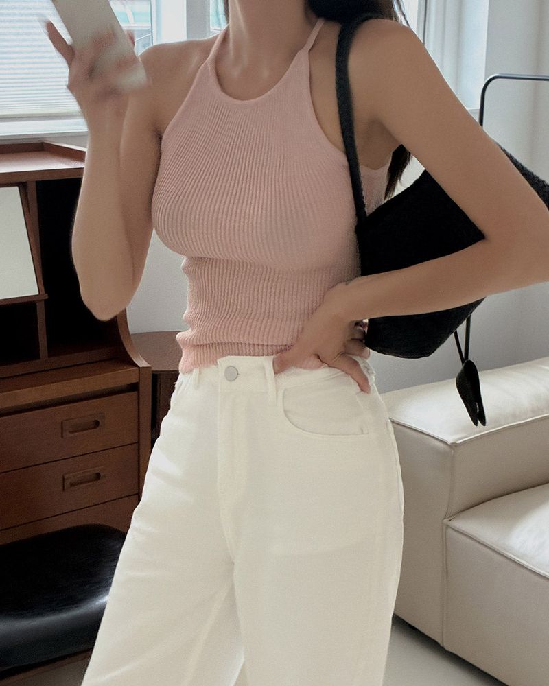 Ecker Halter Linen Sleeveless