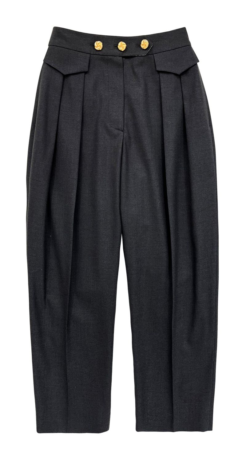 Gold button pants