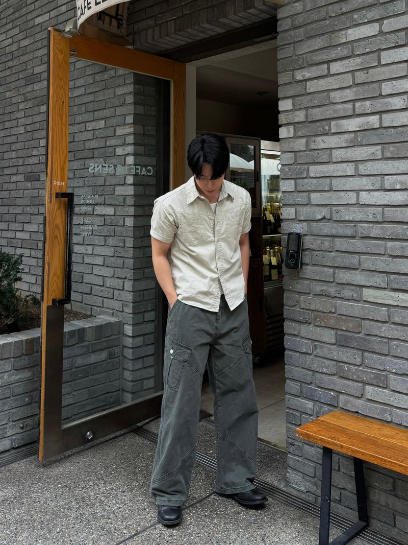 Down pigment dining cargo pants