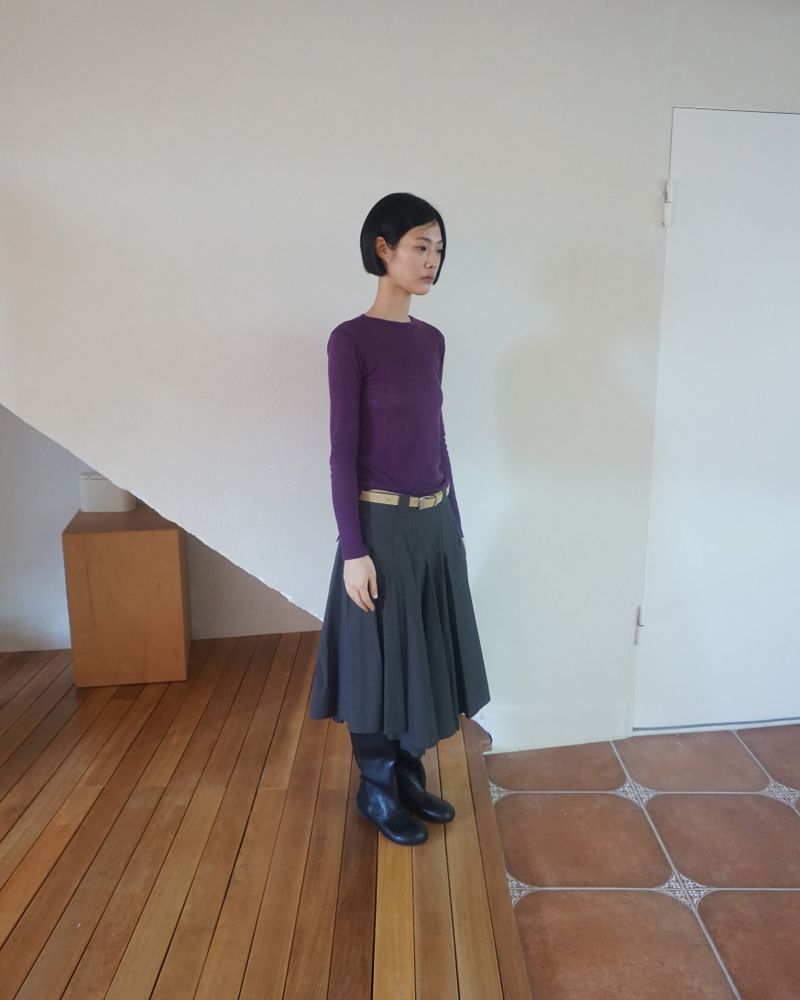 suede slim belt