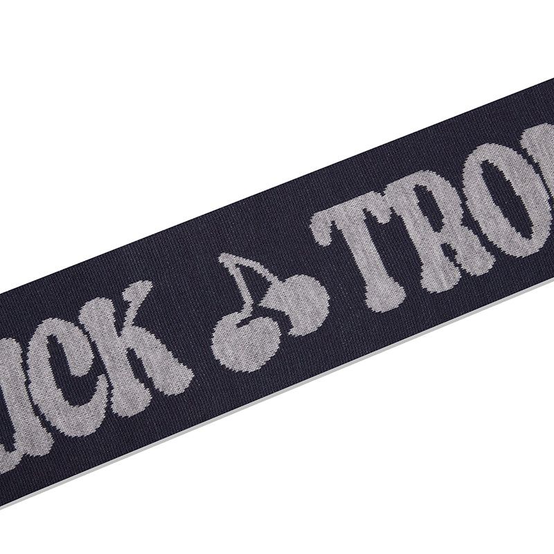 TROLLS JACQUARD KNIT MUFFLER - NAVY