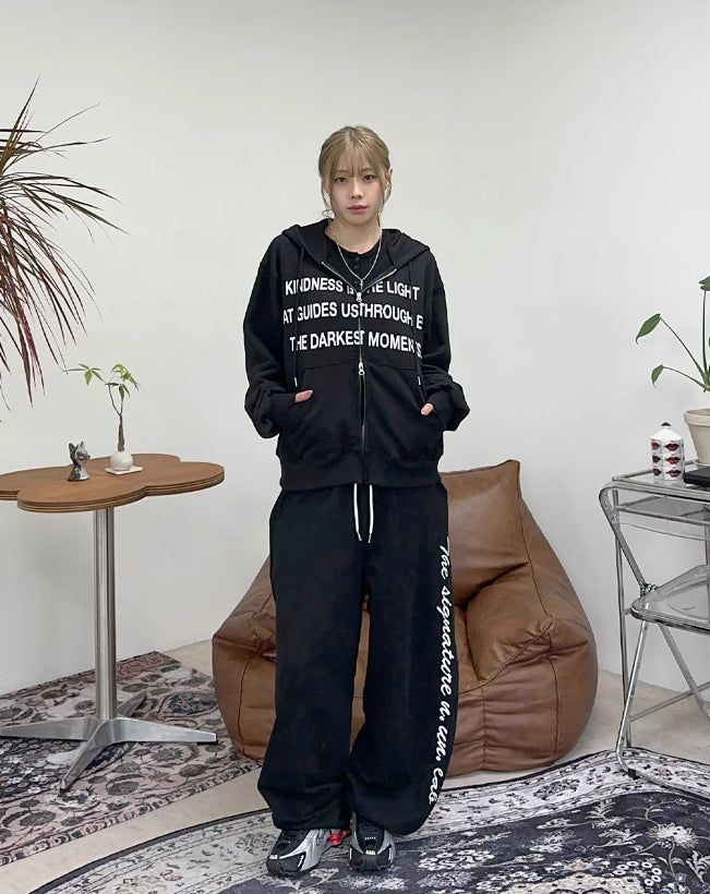 Muel Layered Embroidered Training Pants
