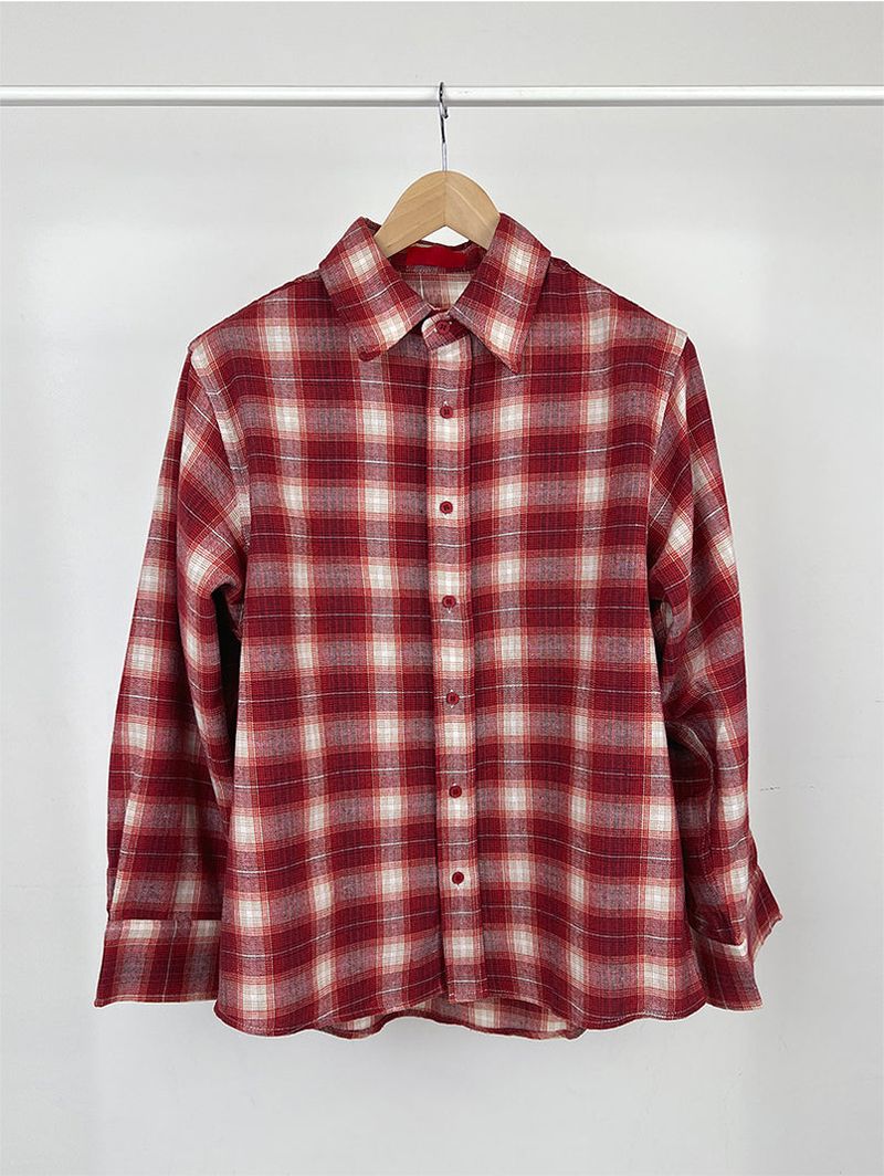 CREAM CHACK SHIRT (2C)