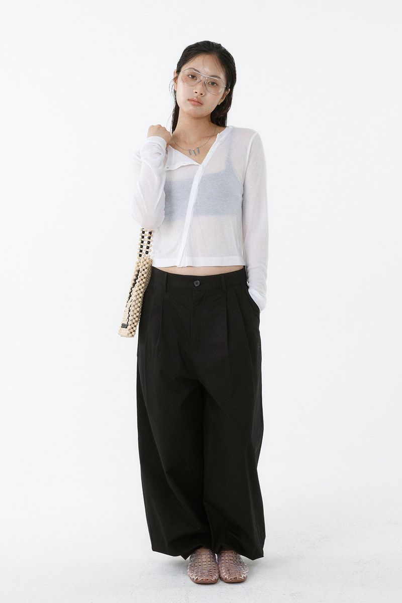 TWO-TUCK JOGGER PANTS_BLACK
