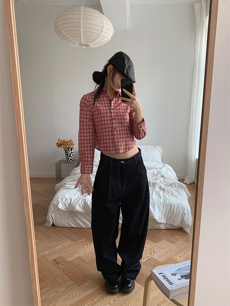 PINTUCK RAW JEANS (2C)