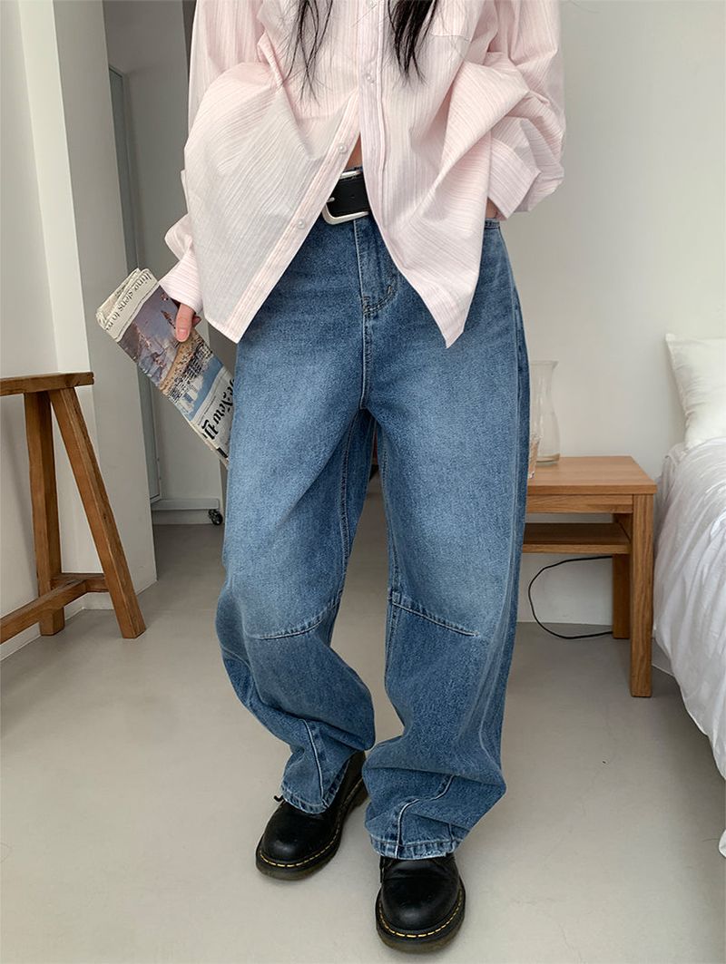 TUCK BALLOON JEANS (2C)
