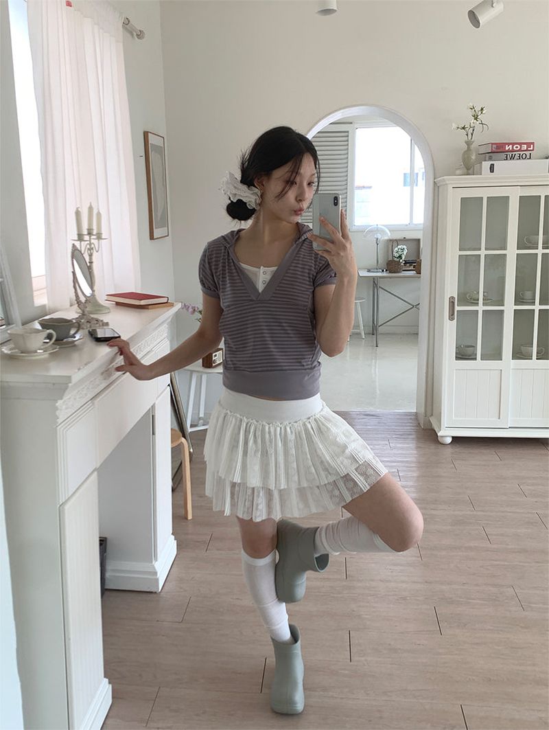 HAZY STRIPE HOODIE (2C)