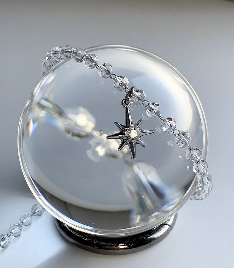 Crystal point necklace