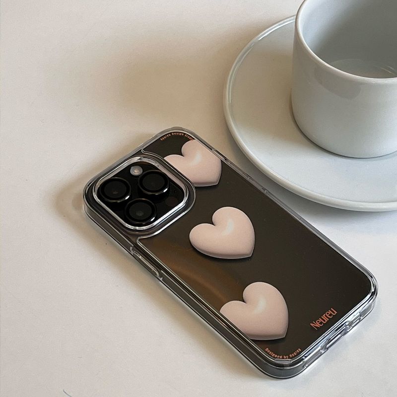 Gray Sand Heart Balloon Case (Jelly Hard)