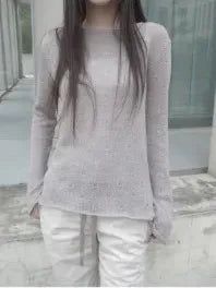 sage knit tee