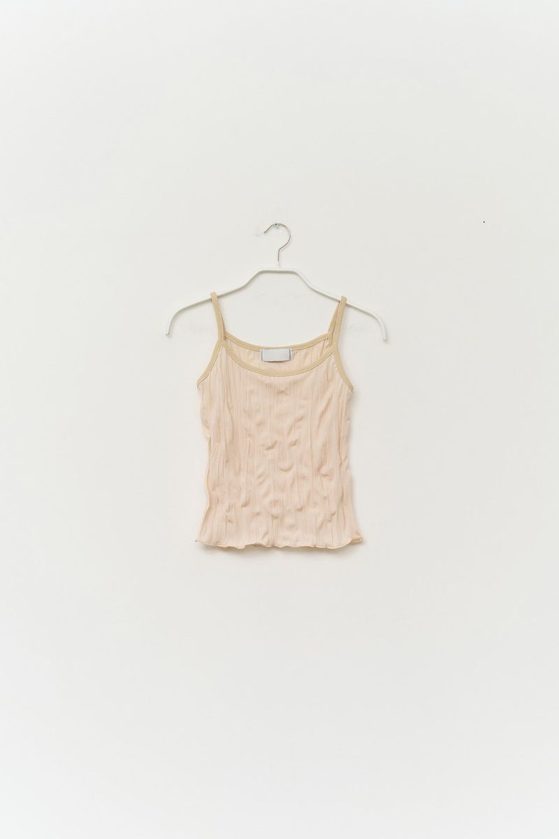 (W) Dun Wrinkled Scarf Top