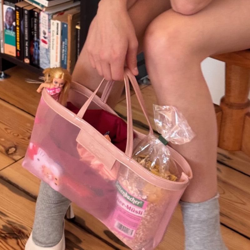 I SAY YERR（アイ セイ イェール）の「メッシュバッグ (pink)（バッグ）」