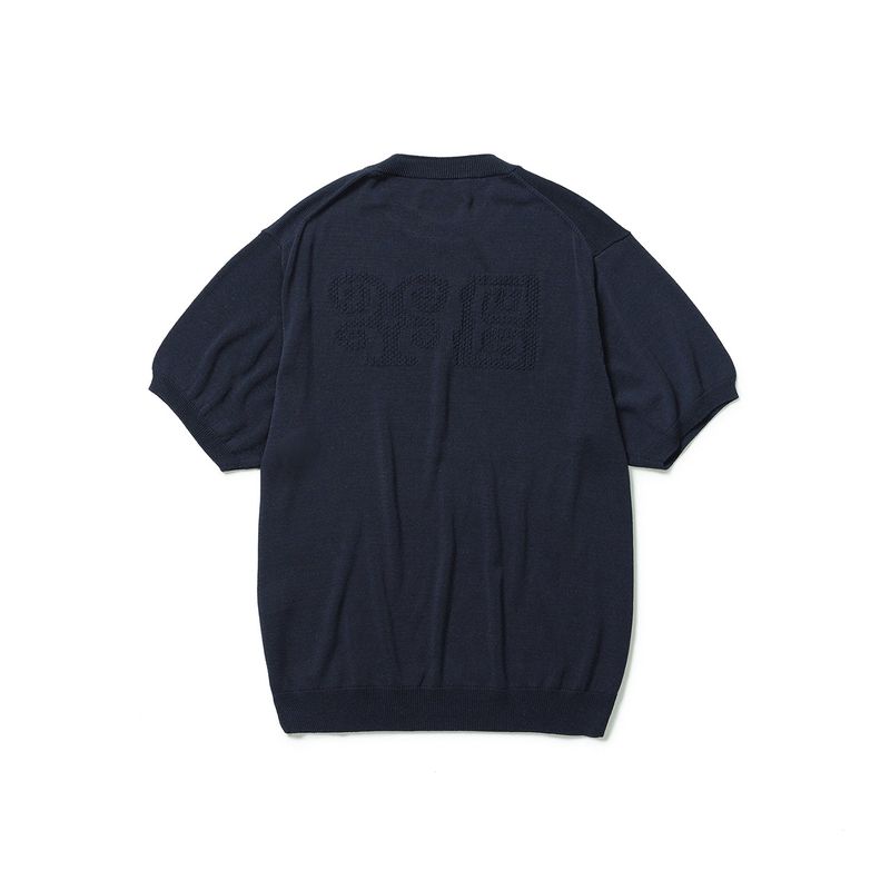 Totem short sleeve knit / Navy