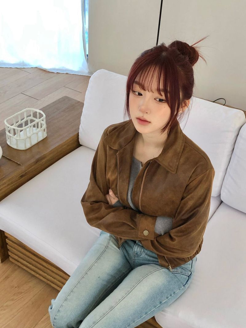 Arcti leather blouson jacket