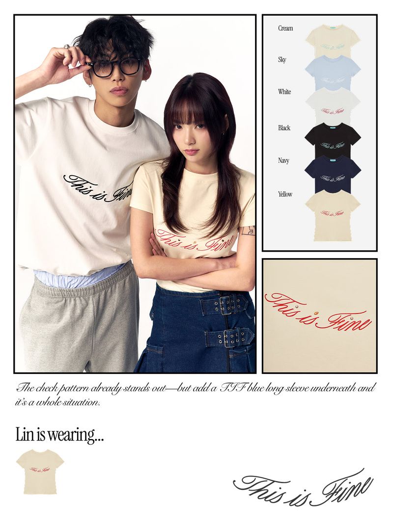 Cropped Signature Tee