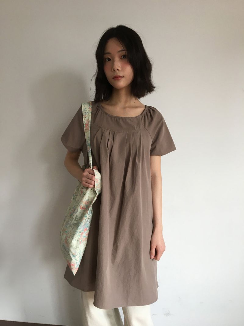 Linne pintuck dress (3color)