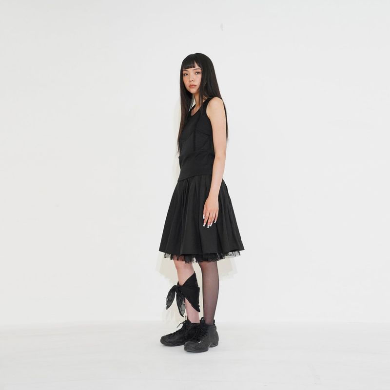Double midi sha skirt 001