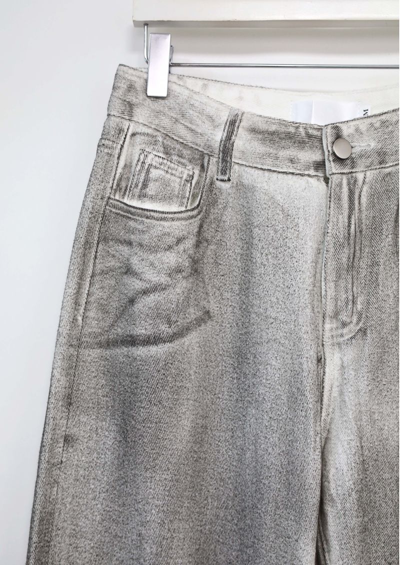 Black Spray Coated Jeans