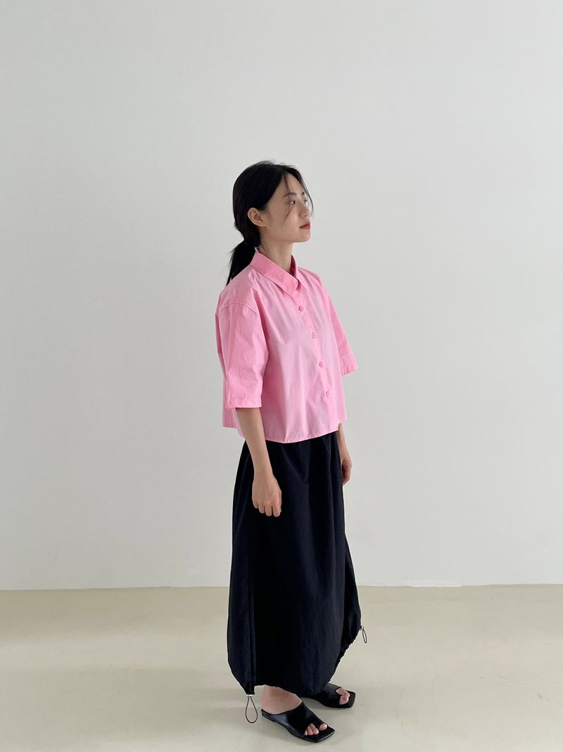 Pocket nylon string skirt