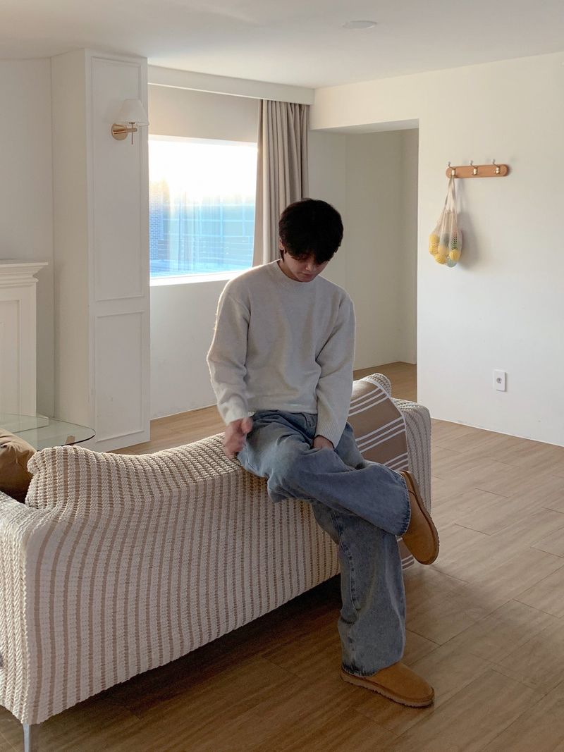 Even Soft Wool Round-Neck Knit