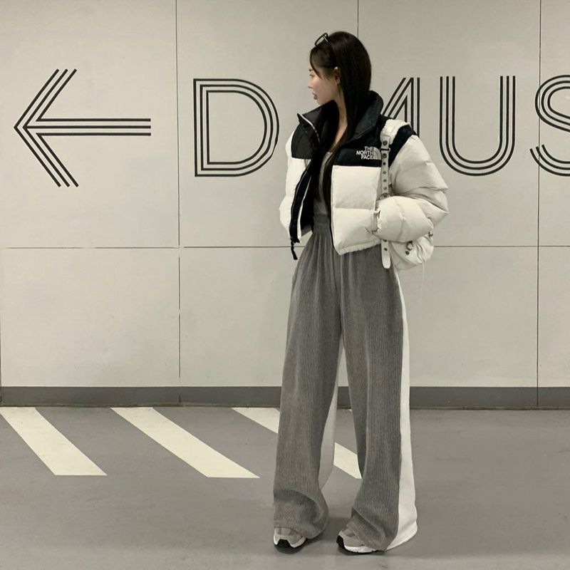 [BELLIDE MADE] Unexpected Belloia Wool Napping Wide Half-and-Half Sweat Pants