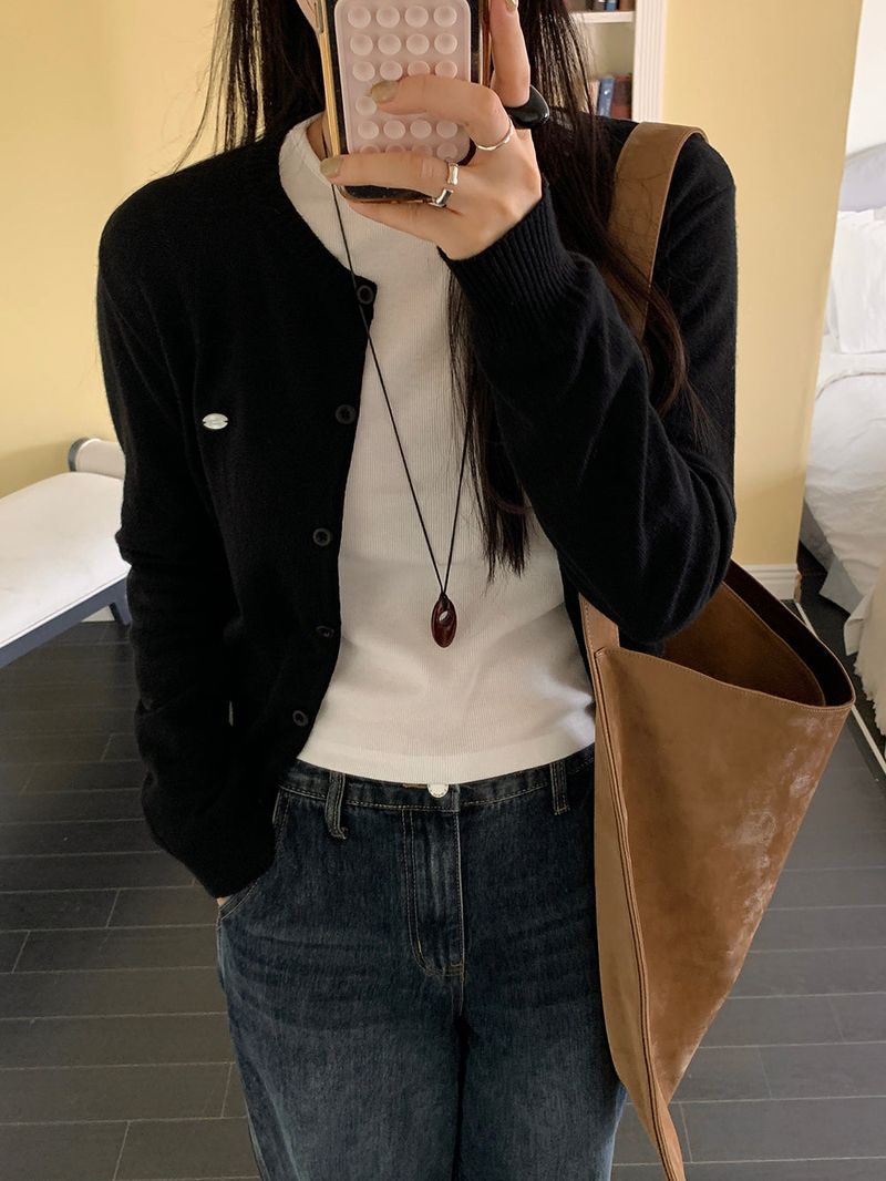 [MADE] MIETTE CASHMERE ROUND CARDIGAN
