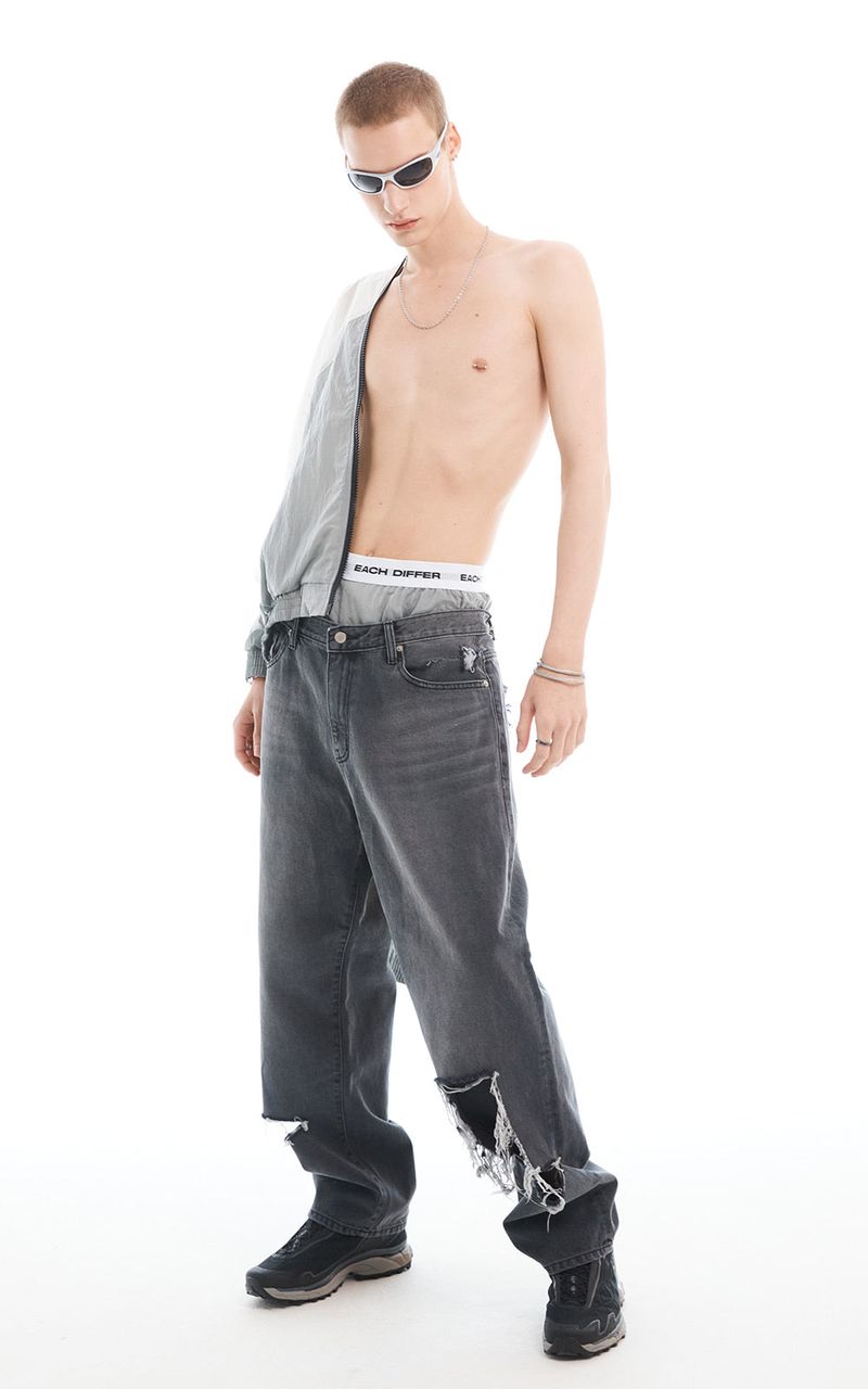 LOGO BAND SHORTS_GRAY