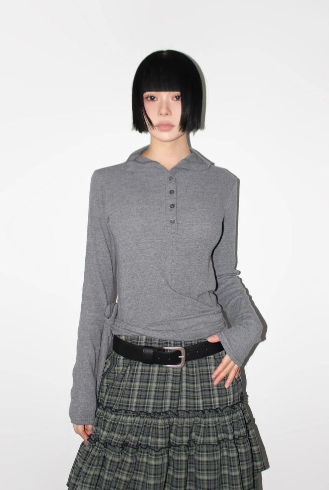 AAKE(アケ)の「DROP STRAP LONGSLEEVE(Tops)」