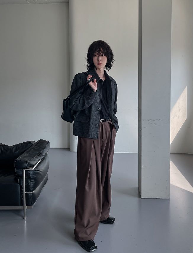 Light maxi wide slacks