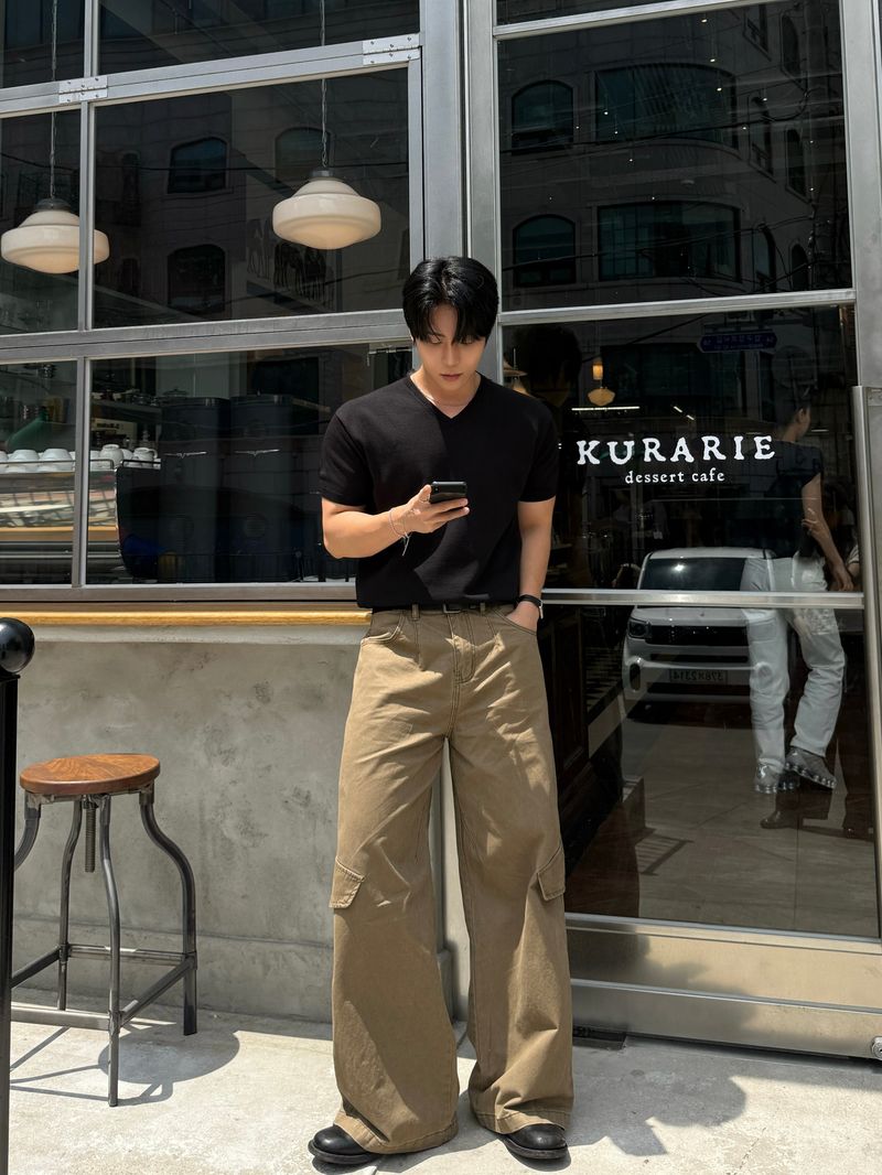 Onew vintage washing cargo pants