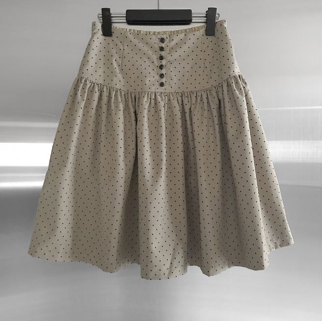 Tib Dot Midi Skirt