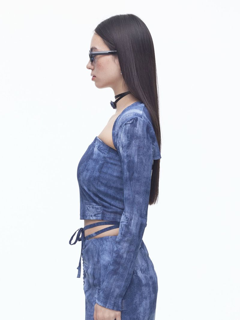 Denim Mesh Bolero (BL)
