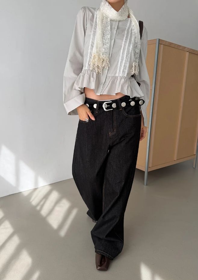 LACE PEPLUM BLOUSE