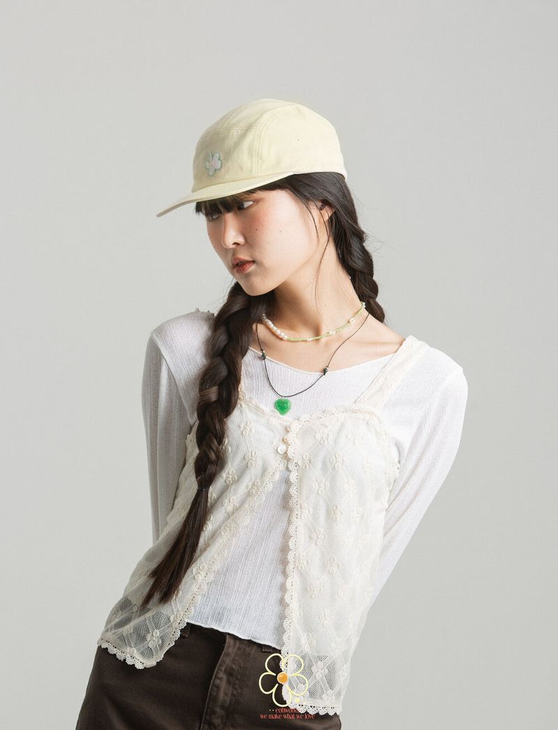 EOHWORKS flower yellow camp cap