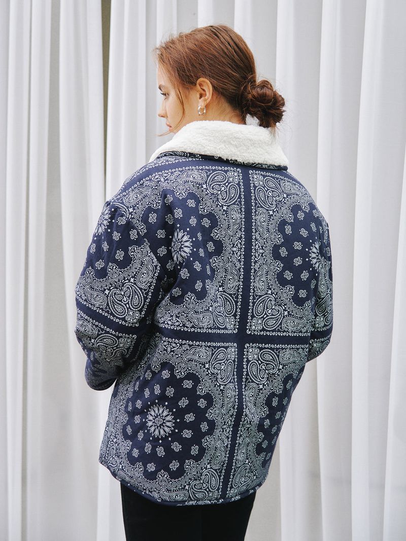 PAISELY REVERSIBLE JUMPER_NAVY