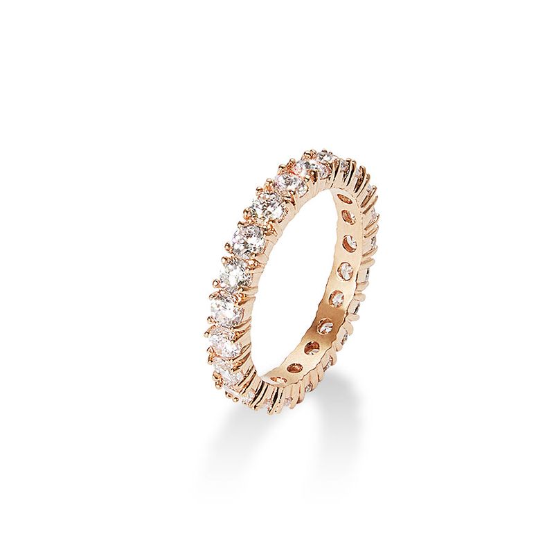 MACIER(マシール)の「3MM Prong Setting Tennis Ring (rosegold)(Accessories)」
