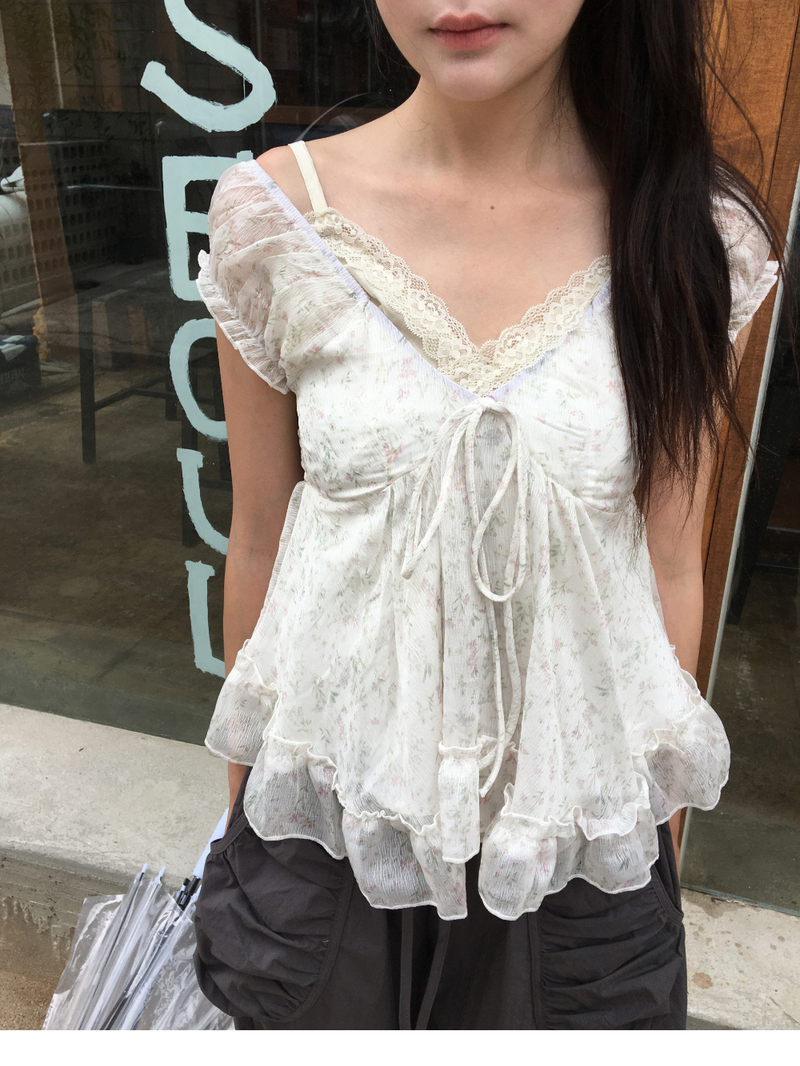 Roman Chiffon Blouse (2color)