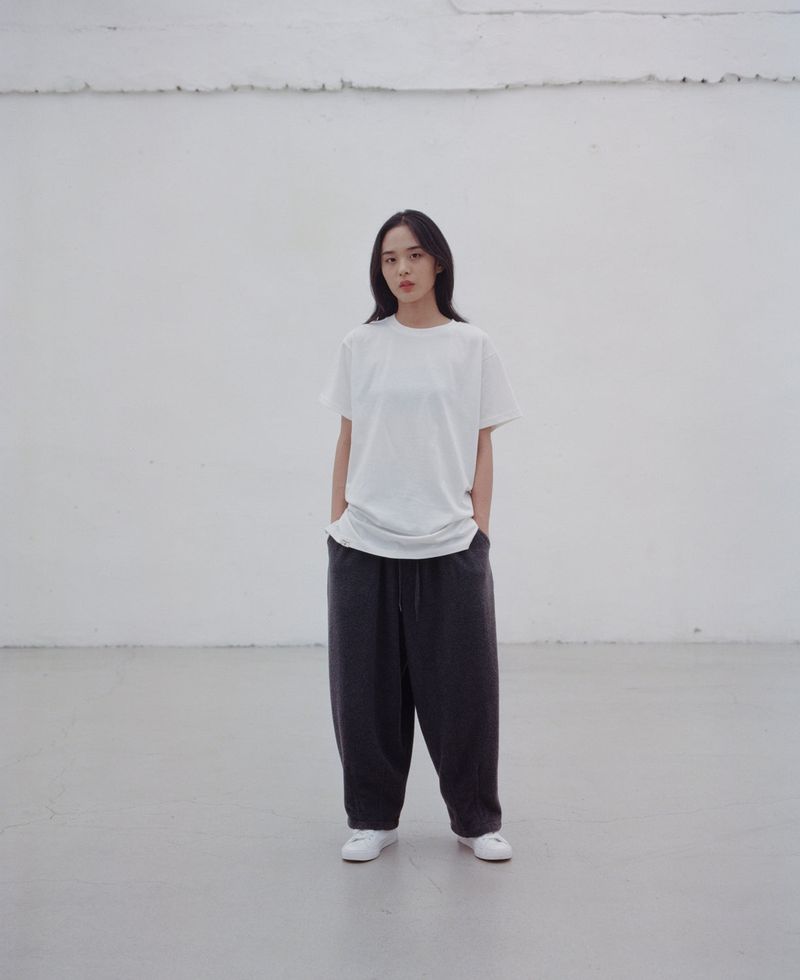 WARM-FLEECE BALLOON PANTS (Charcoal)