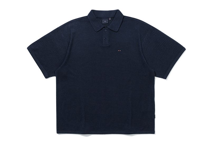 MINIMAL LOGO KNIT POLO_NAVY