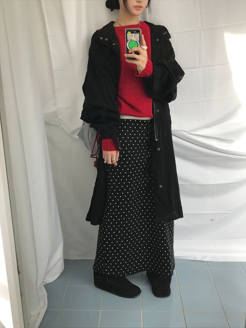 mode dot flow skirt