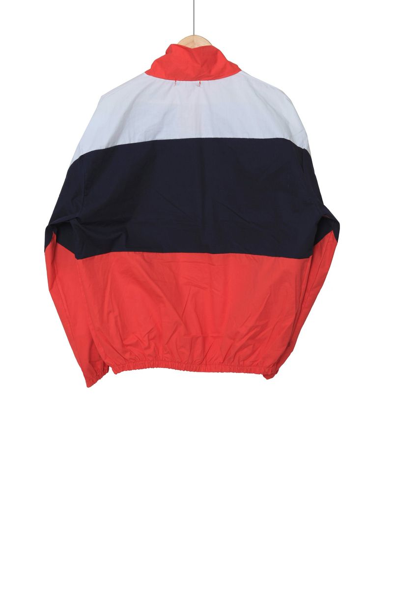 triple-colored zip-up